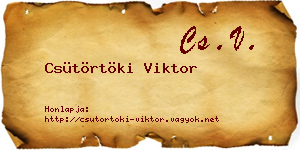 Csütörtöki Viktor névjegykártya